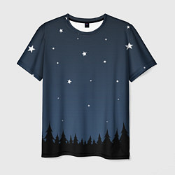 Мужская футболка Ночное небо
