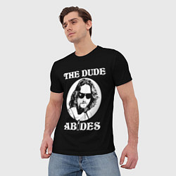 Футболка мужская The dude ABIDES, цвет: 3D-принт — фото 2