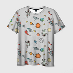 Мужская футболка Космический астронавт