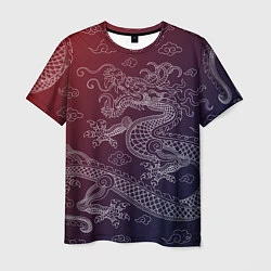 Мужская футболка Традиционный китайский дракон