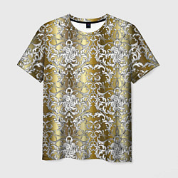 Мужская футболка Versace gold & white