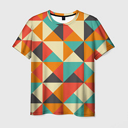 Мужская футболка Треугольники