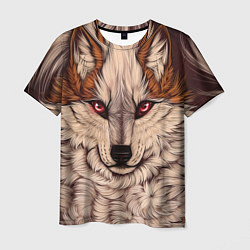 Мужская футболка Красивая Волчица