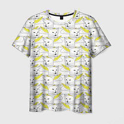 Мужская футболка Кот с бананом