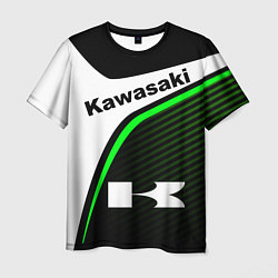 Футболка мужская KAWASAKI КАВАСАКИ SPORT, цвет: 3D-принт