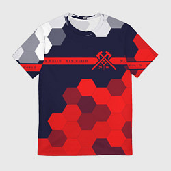 Мужская футболка New World - Соты Лента