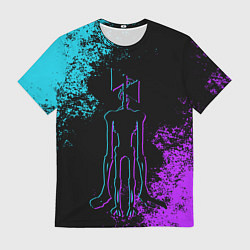 Мужская футболка НЕОНОВЫЙ СИРЕНОГОЛОВЫЙ