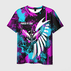 Мужская футболка FREE FIRE NEON
