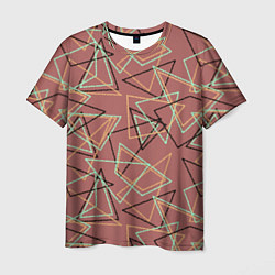 Мужская футболка Террактовый геометрический