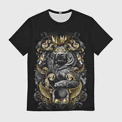 Футболка мужская Золотой лев, цвет: 3D-принт