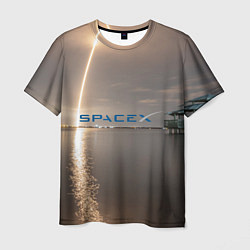 Футболка мужская SpaceX Dragon 2, цвет: 3D-принт