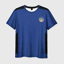 Мужская футболка Blue origin Костюм астронавта