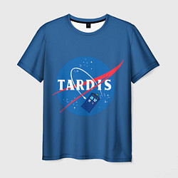 Футболка мужская Тардис в космосе, цвет: 3D-принт