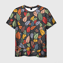 Мужская футболка Рисованная Осень