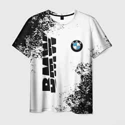 Мужская футболка BMW БМВ РАЗРЕЗАННОЕ ЛОГО