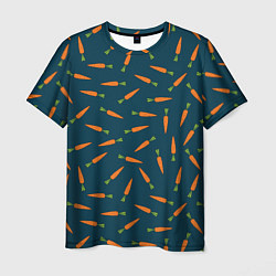 Мужская футболка Морковки паттерн