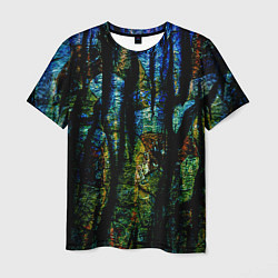 Мужская футболка Разноцветная гора