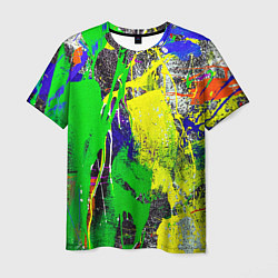 Мужская футболка Брызги красок Grunge Paints