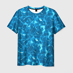 Мужская футболка Текстура Воды Море