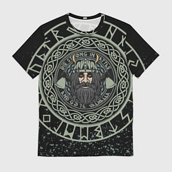 Футболка мужская РУСИЧ РУНЫ RUNES Z, цвет: 3D-принт