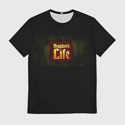 Футболка мужская Kingdoms Life official logo, цвет: 3D-принт