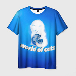 Футболка мужская World of Cats, цвет: 3D-принт