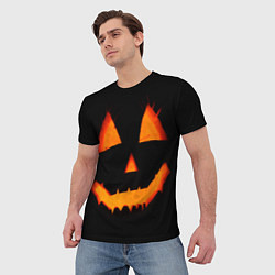 Футболка мужская Helloween pumpkin jack, цвет: 3D-принт — фото 2