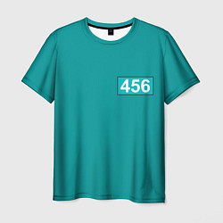 Мужская футболка Игра в кальмара 456