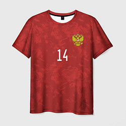 Футболка мужская Джикия, форма сборной России, цвет: 3D-принт