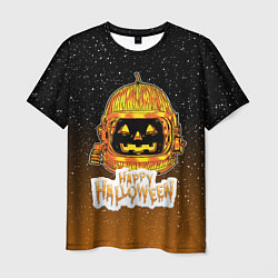 Мужская футболка ТЫКВА КОСМОНАВТ SPACE HALLOWEEN