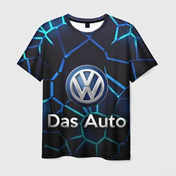 Футболка мужская Volkswagen слоган Das Auto, цвет: 3D-принт
