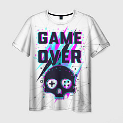 Футболка мужская Game OVER - NEON 3D, цвет: 3D-принт