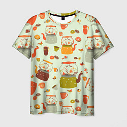 Мужская футболка Осенние чаепитие