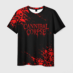 Мужская футболка CANNIBAL CORPSE КРАСНЫЕ ЧЕРЕПА