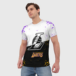 Футболка мужская Коби Брайант Los Angeles Lakers,, цвет: 3D-принт — фото 2