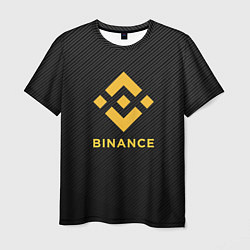 Мужская футболка БИНАНС ЛОГО CARBON BINANCE LOGO