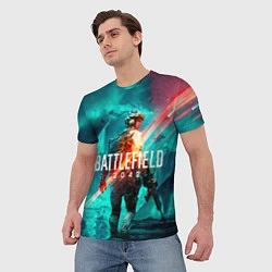 Футболка мужская Battlefield 2042 игровой арт, цвет: 3D-принт — фото 2