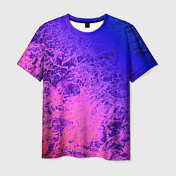 Мужская футболка Абстрактный пурпурно-синий