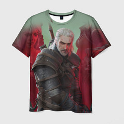 Мужская футболка ВЕДЬМАК THE WITCHER ГЕРАЛЬТ С МЕЧОМ