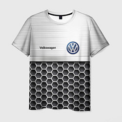 Футболка мужская Volkswagen Стальная решетка, цвет: 3D-принт