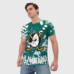 Футболка мужская Анахайм Дакс Anaheim Ducks, цвет: 3D-принт — фото 2