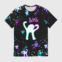 Мужская футболка КОТ ЪУЪ СЪУКА NEON