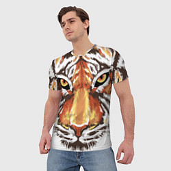 Футболка мужская Морда тигра от John Art, цвет: 3D-принт — фото 2