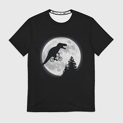 Футболка мужская T-REX НА ЛУНЕ, цвет: 3D-принт