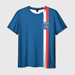 Футболка мужская PSG SPORT STRIPES UNIFORM, цвет: 3D-принт