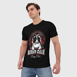 Футболка мужская Бордер-Колли Border Collie, цвет: 3D-принт — фото 2