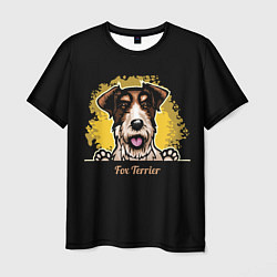 Мужская футболка Фокстерьер Fox terrier