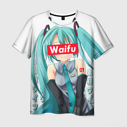 Мужская футболка Waifu - Hatsune Miku