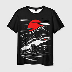 Футболка мужская Toyota Supra: Red Moon, цвет: 3D-принт