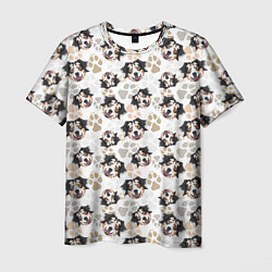 Мужская футболка Собака Австралийская Овчарка